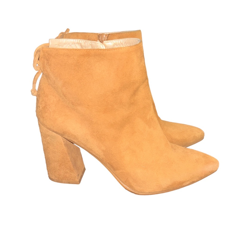 Stuart Weitzman Grandiose Women's Camel Suede Ankle Boots Booties Size 7.5